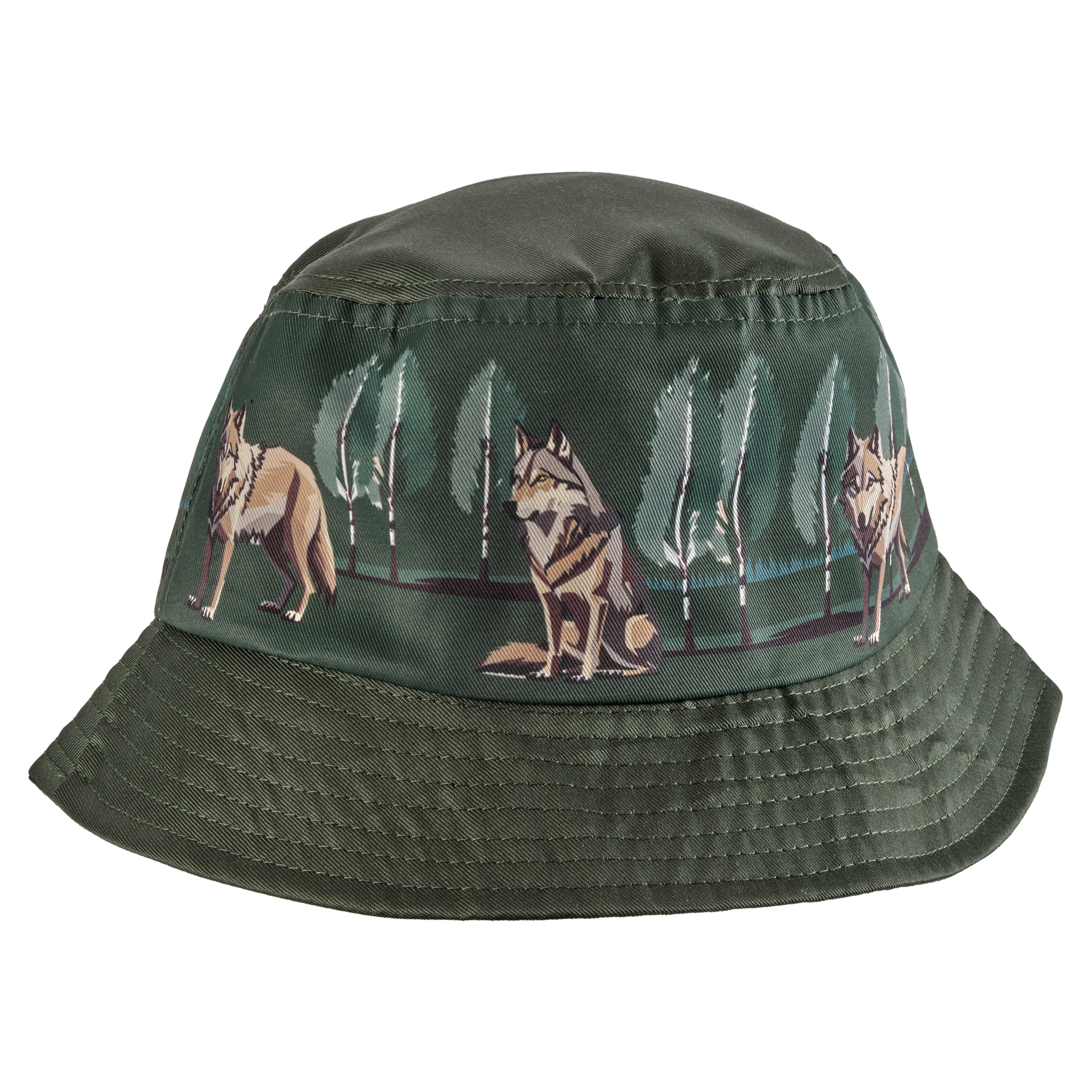 Bucket hat Wolf Green - Child