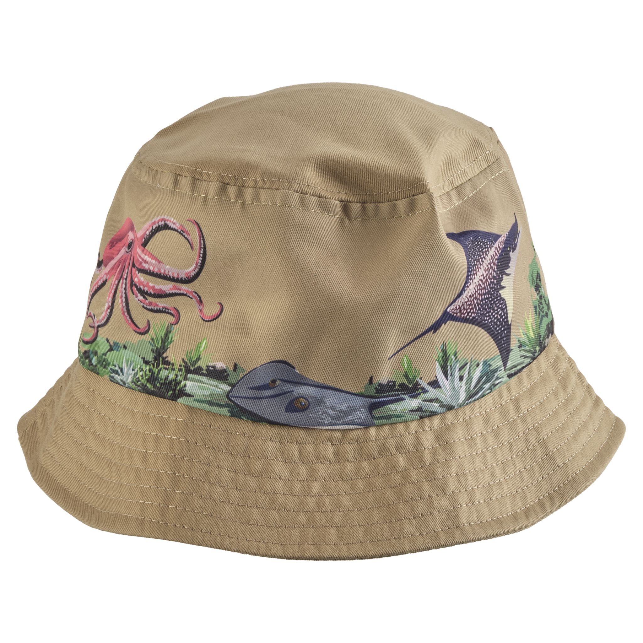 Bucket hat Octopus/Stingray Beige - Child
