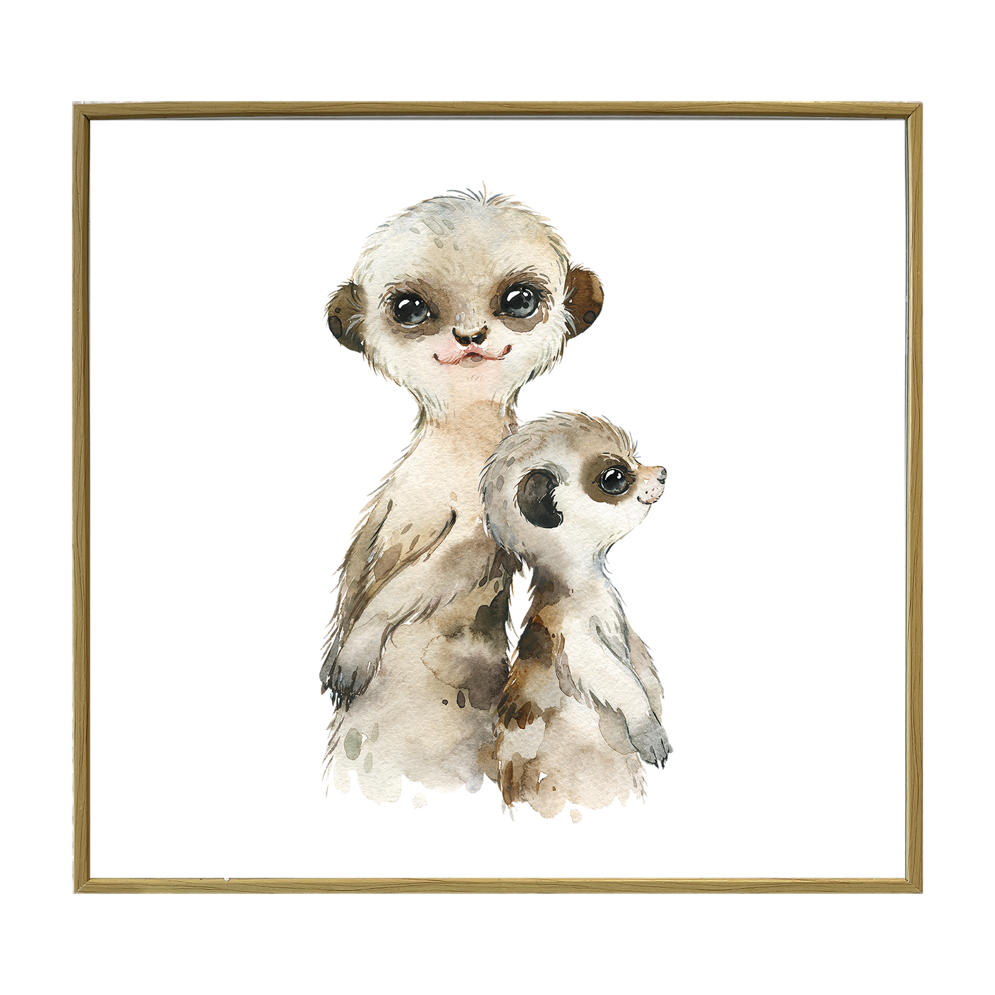 Illustration Meerkat baby 30x30 cm