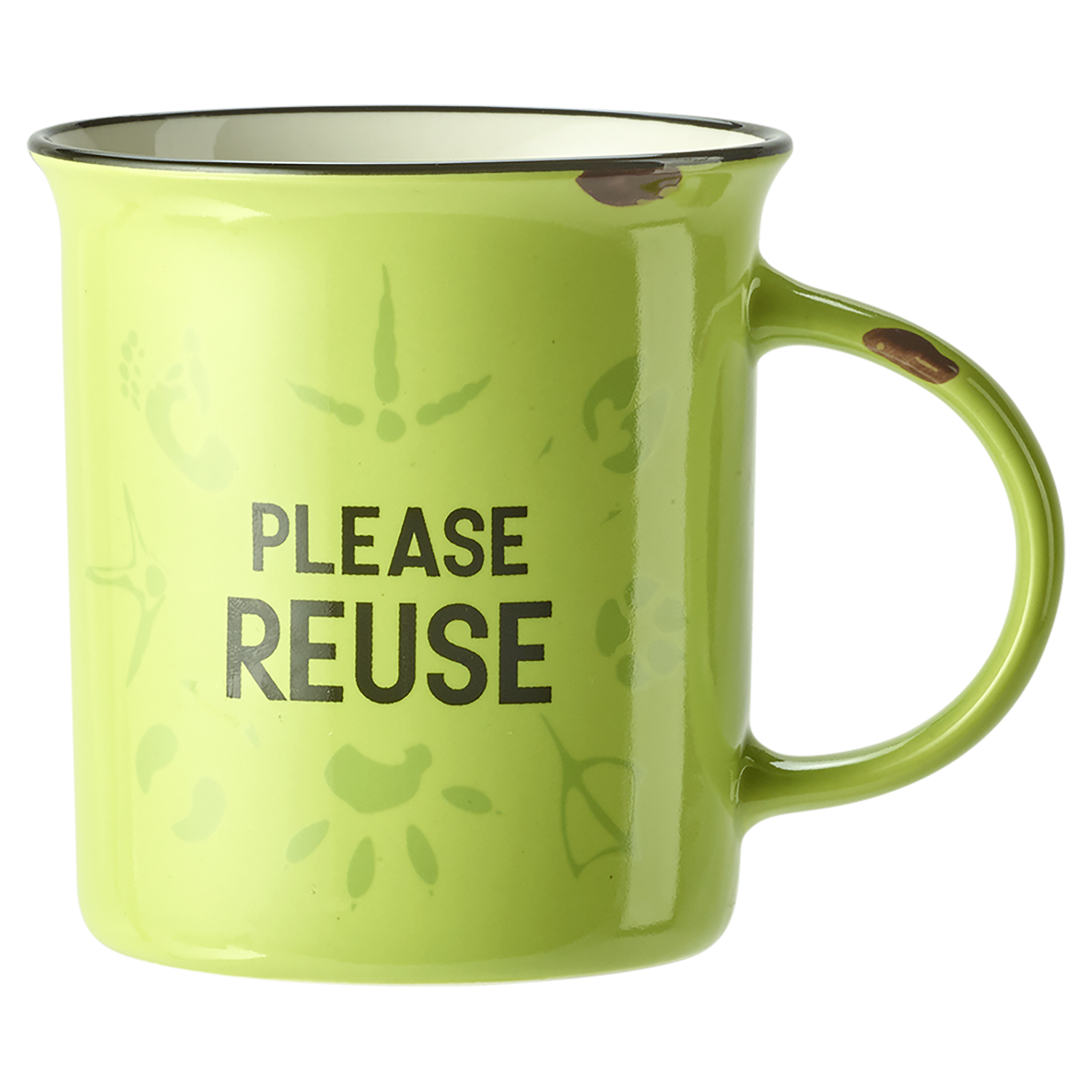 Cup "Please reuse" Green