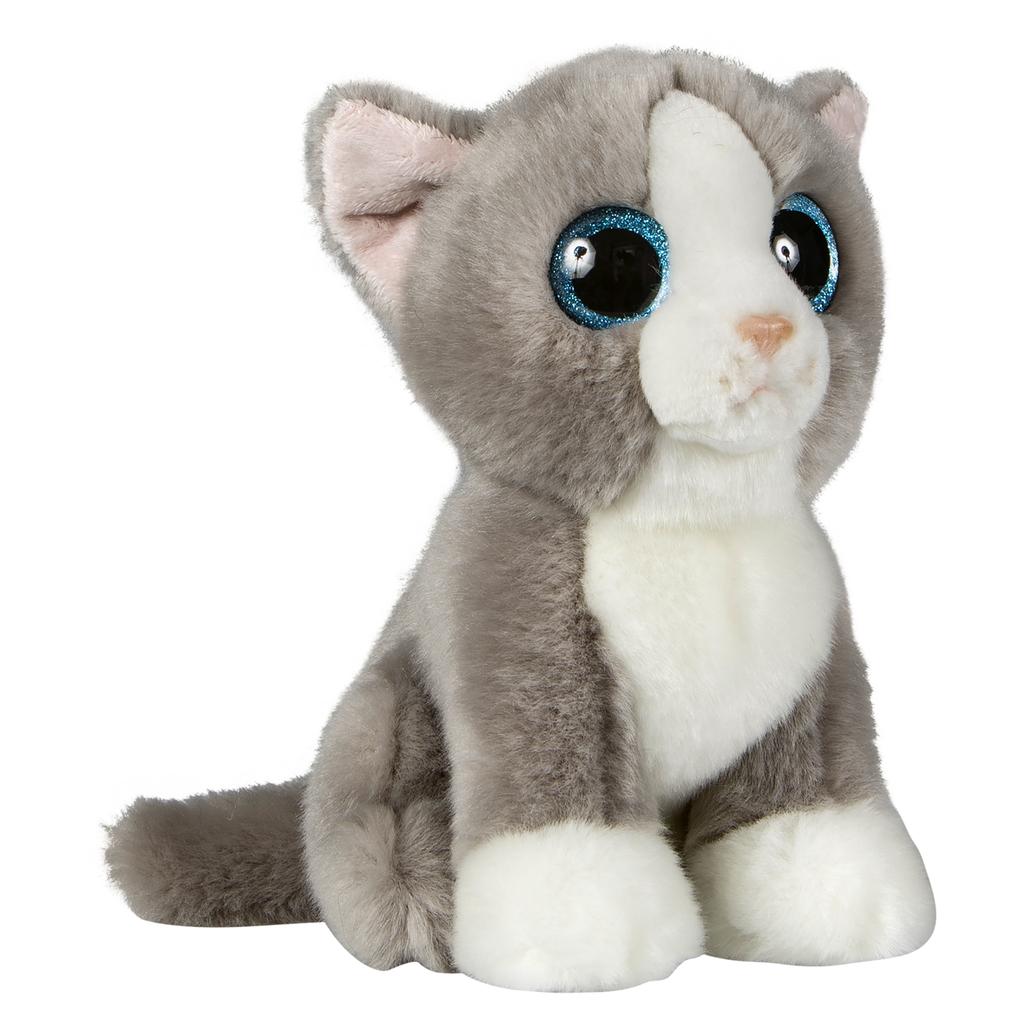 Glitter eyes Cat grey/white 20 cm